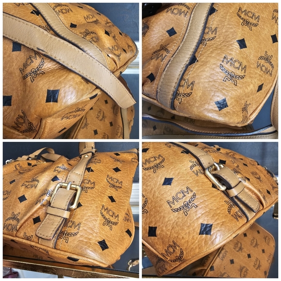MCM Visetos Cognac Handbag/Shoulder bag Brown - Picture 11 of 13